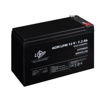 Акумулятор AGM LPM 12V &ndash; 7.2 Ah 24356 фото