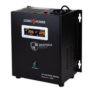 Джерело безперебійного живлення Logicpower LPA-W-PSW-500VA+ (350 Вт) 2 A / 5 A / 10 A з правильною синусоїдою 12345 фото