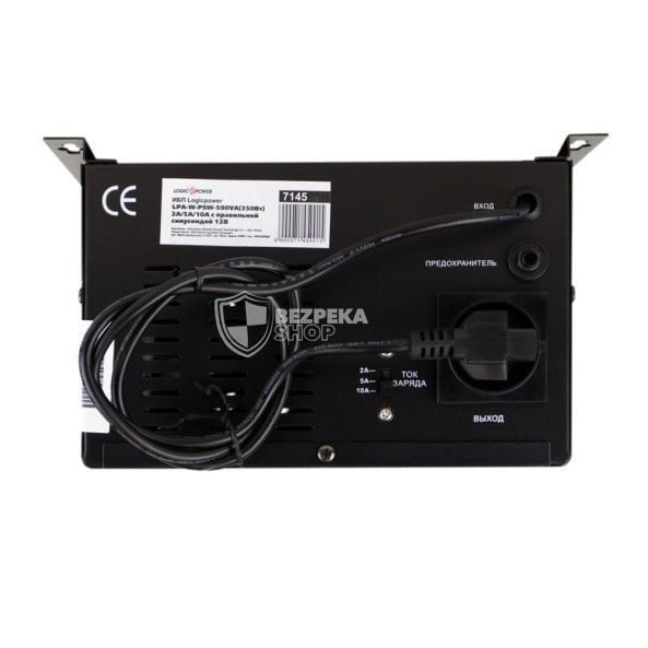 Джерело безперебійного живлення Logicpower LPA-W-PSW-500VA+ (350 Вт) 2 A / 5 A / 10 A з правильною синусоїдою 12345 фото