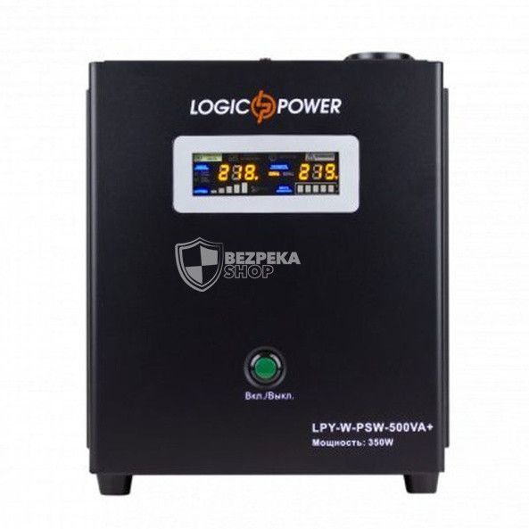 Джерело безперебійного живлення Logicpower LPA-W-PSW-500VA+ (350 Вт) 2 A / 5 A / 10 A з правильною синусоїдою 12345 фото