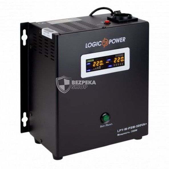 Джерело безперебійного живлення Logicpower LPA-W-PSW-500VA+ (350 Вт) 2 A / 5 A / 10 A з правильною синусоїдою 12345 фото