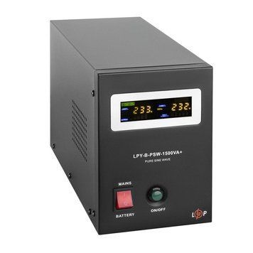 ДБЖ з правильною синусоїдою 24V LPY-B-PSW-1500VA+(1050Вт) 10A/15A 345689 фото