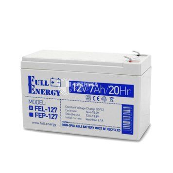 Аккумулятор гелевой 12В 7А&middot;ч для ИБП Full Energy FEL-127 71123 фото