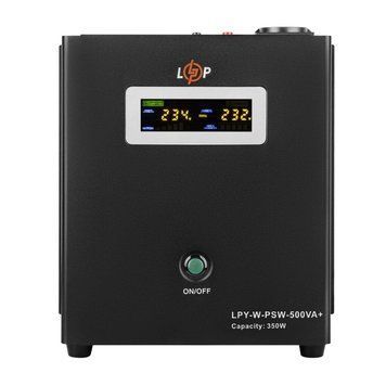 ДБЖ з правильною синусоїдою 12V LPY-W-PSW-500VA+(350Вт)5A/10A 9988 фото